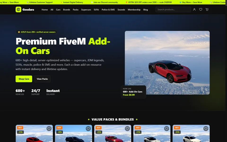 Goodara - premium FiveM add-on cars